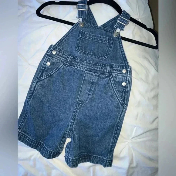 Vintage Gymboree Gender Neutral Denim Overalls  SIZE 12-18 Months - Picture 3 of 7